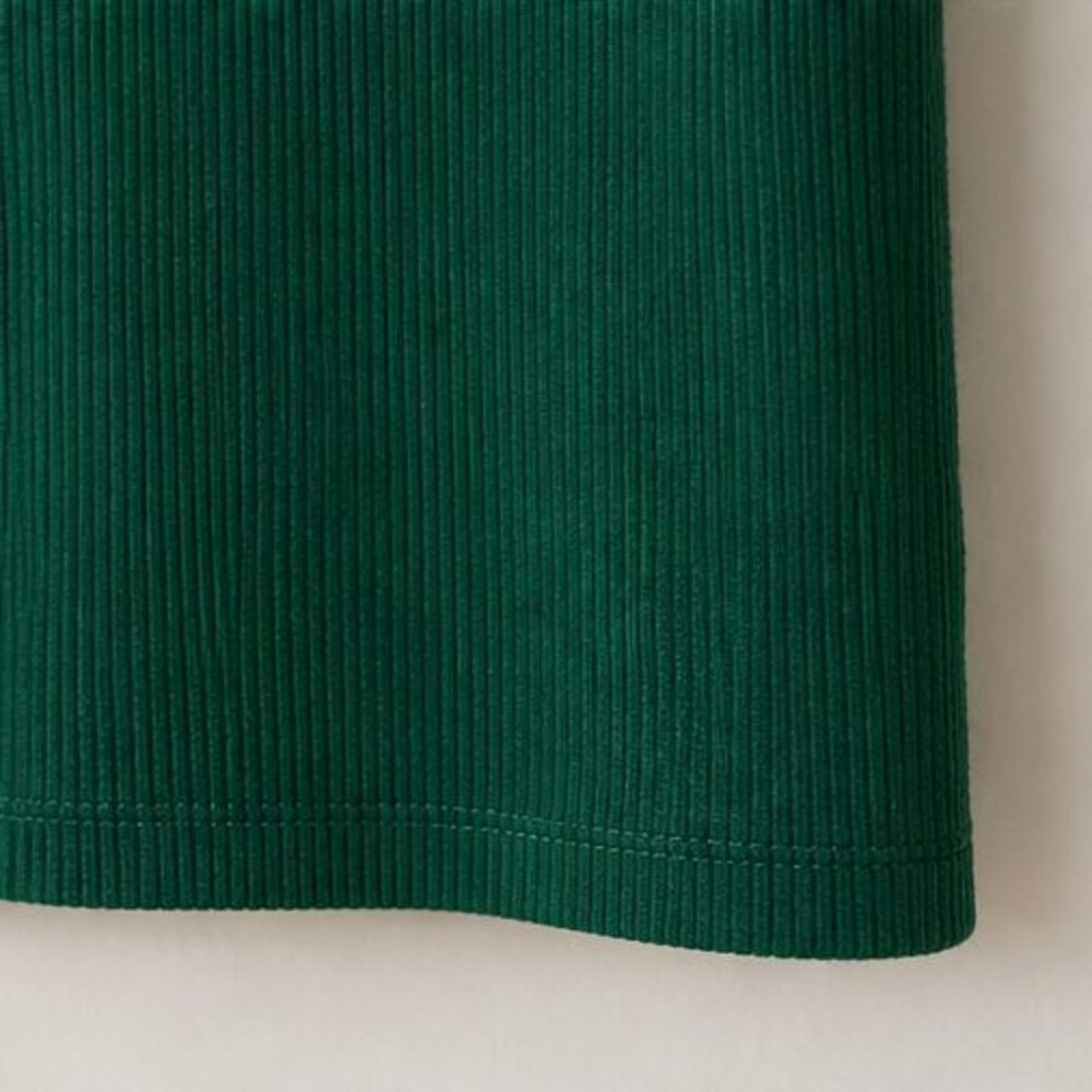 Emerald Ribbed Square Neck Top - Picture 6 of 6